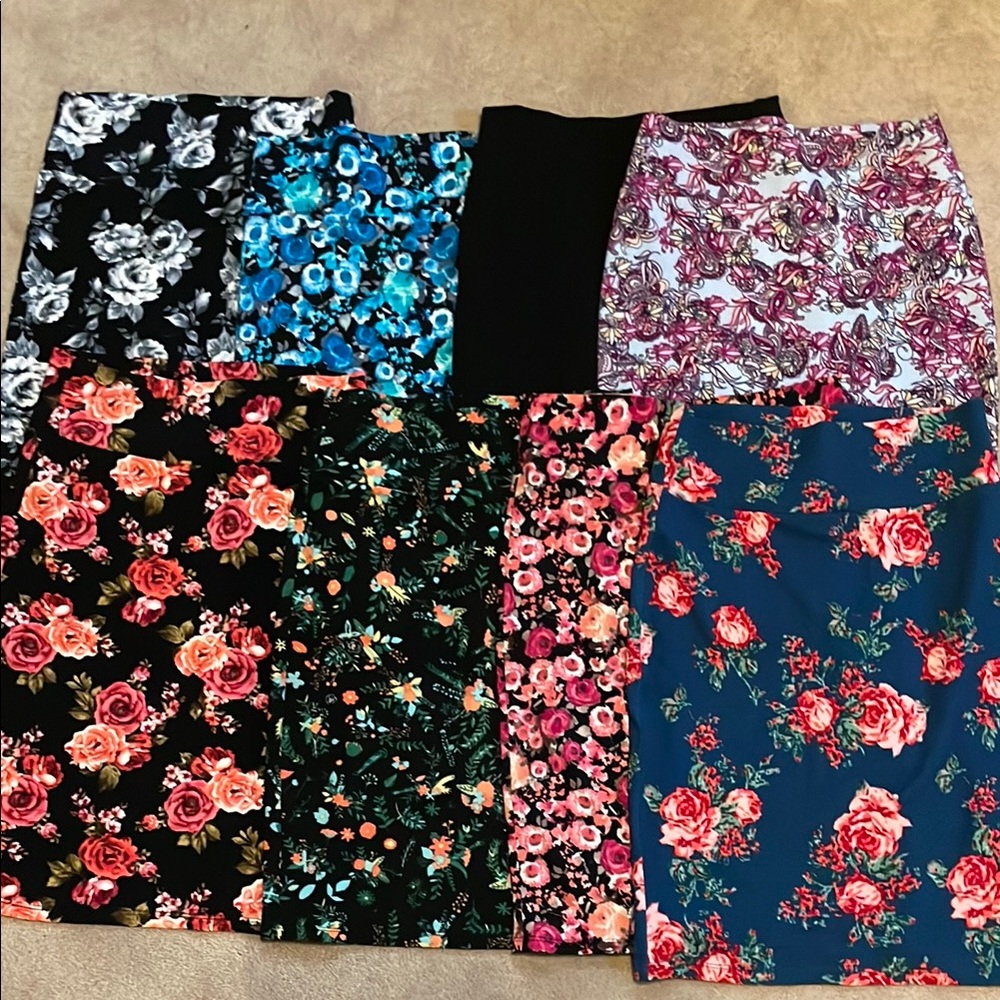 8 Women's LuLaRoe Pencil Skirt